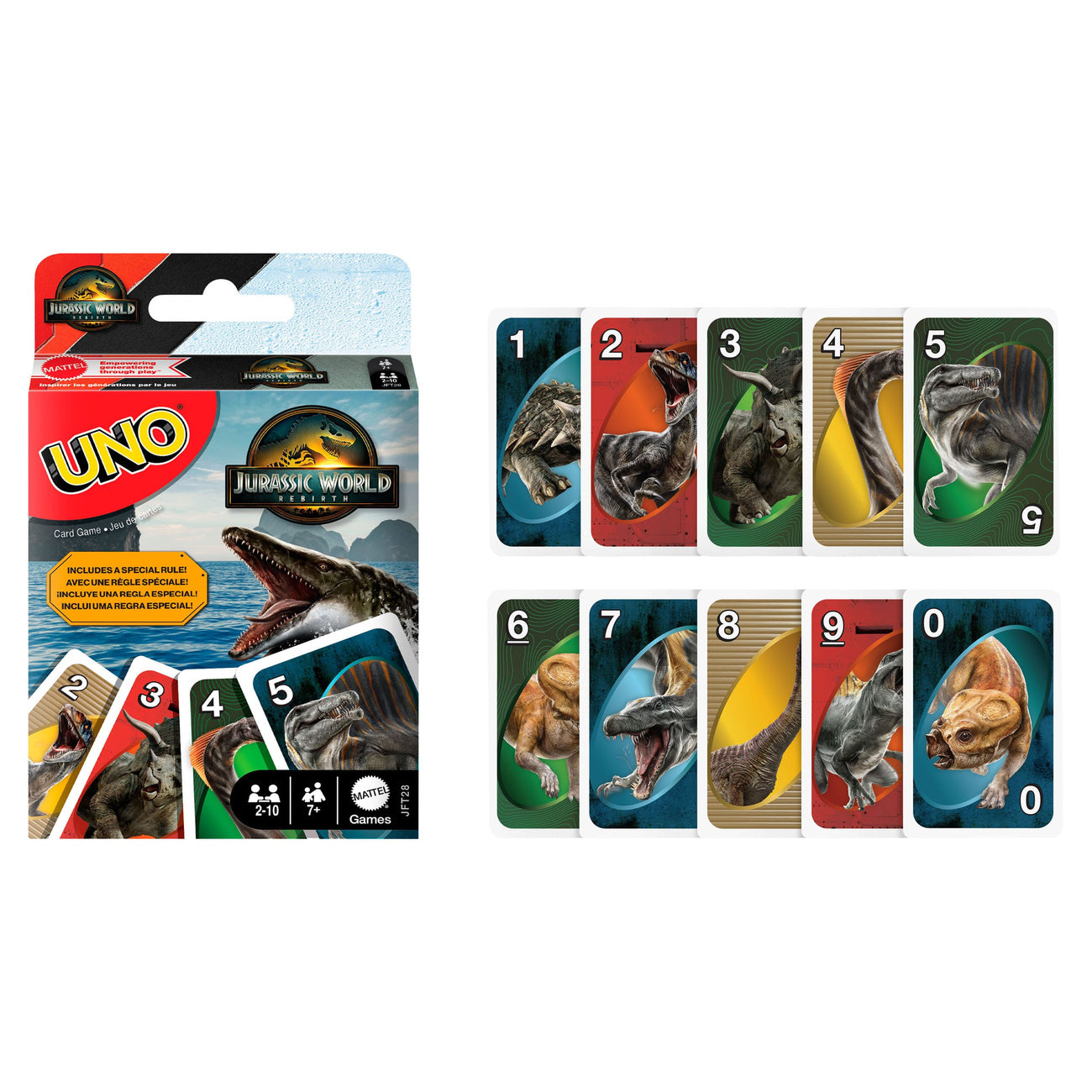 Product image Jurassic World: Rebirth UNO Card Game