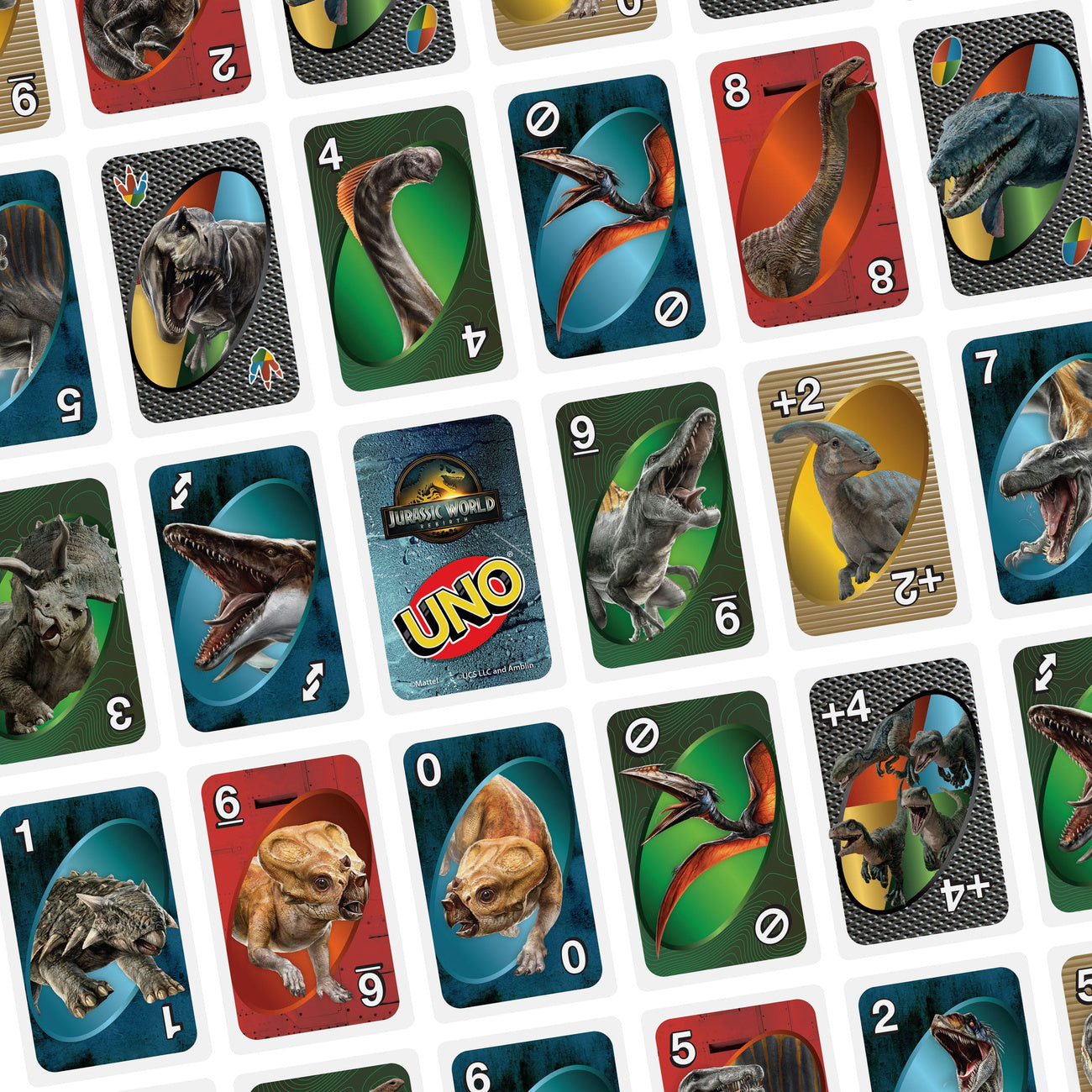 Product image Jurassic World: Rebirth UNO Card Game