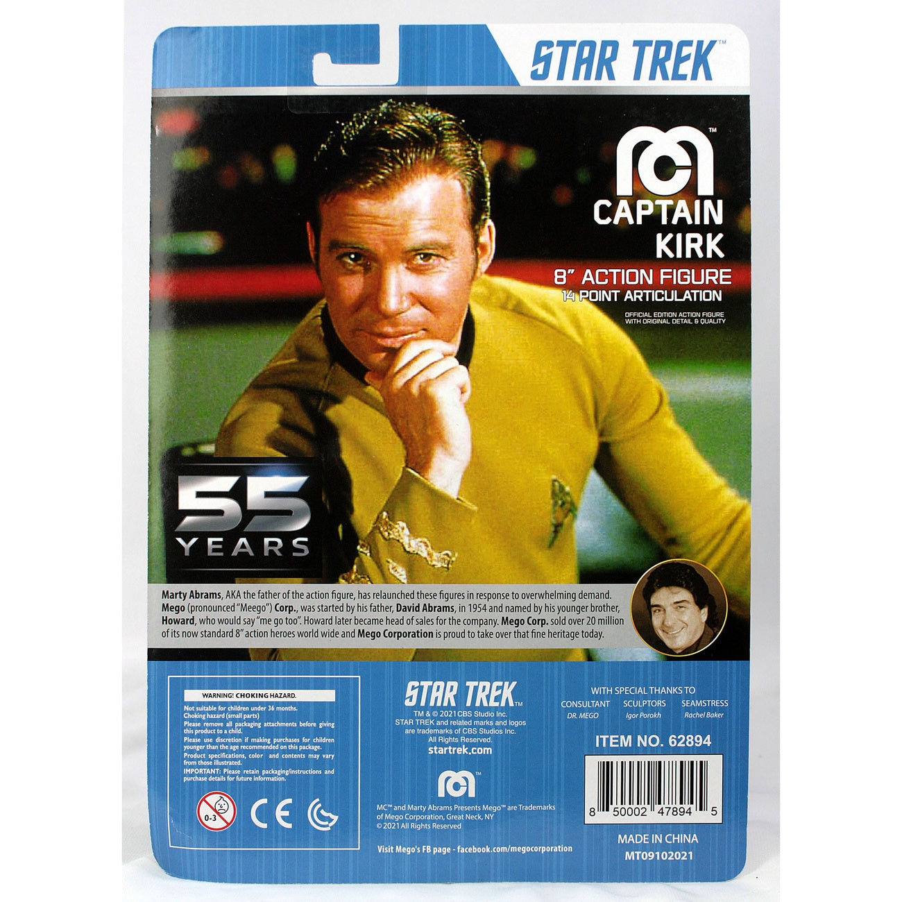 Product image Star Trek Action Figure Kirk 55th Anniversary 20 cm