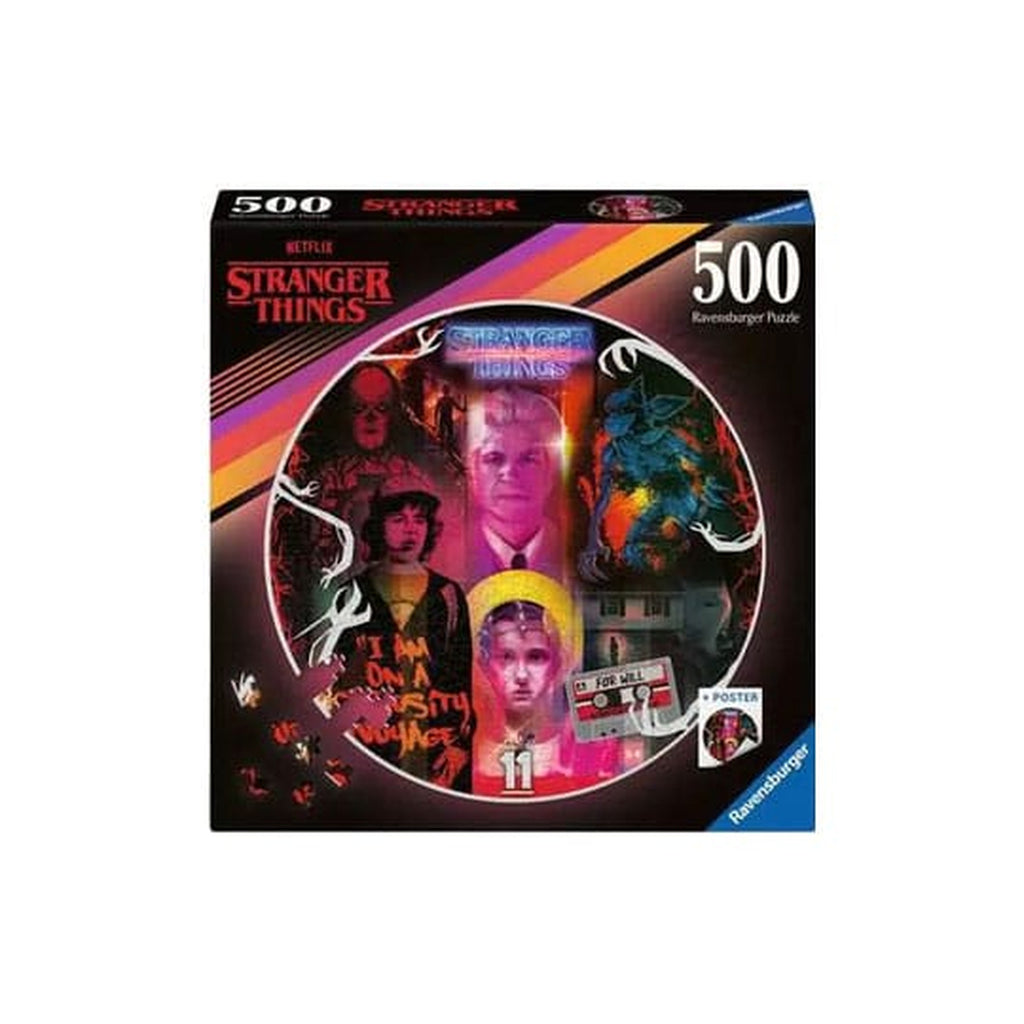 Product image Stranger Things Round Puzzle Friends Don't Lie (500 Pieces)
