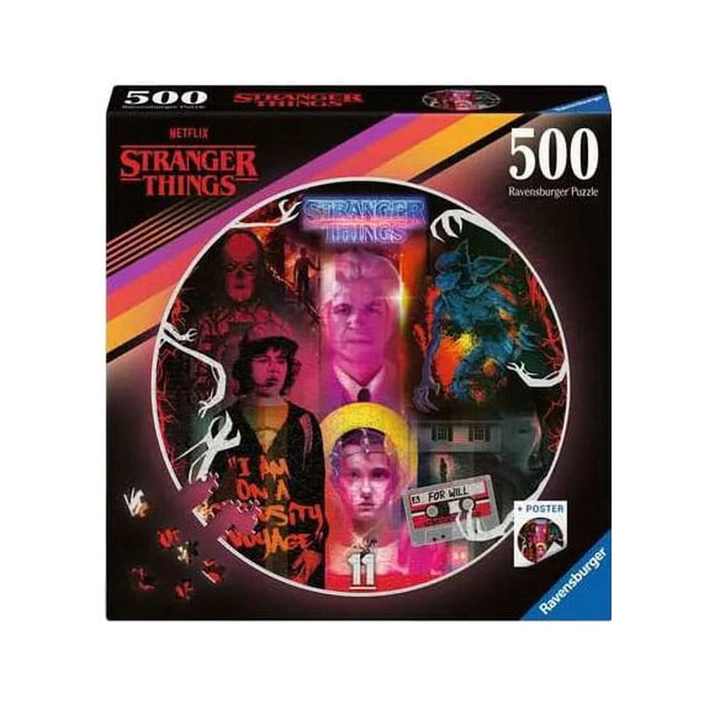 Product image Stranger Things Round Puzzle Friends Don't Lie (500 Pieces)