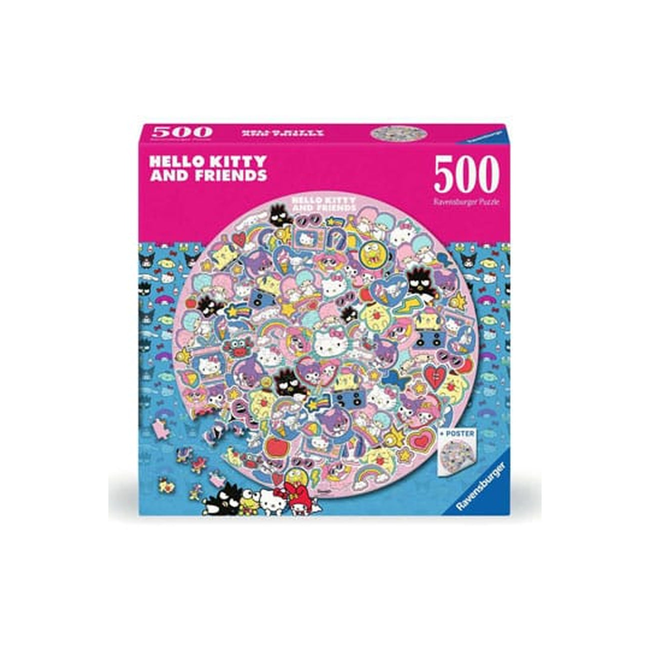 Product image Hello Kitty and Friends Round Puzzle (500 Pieces)