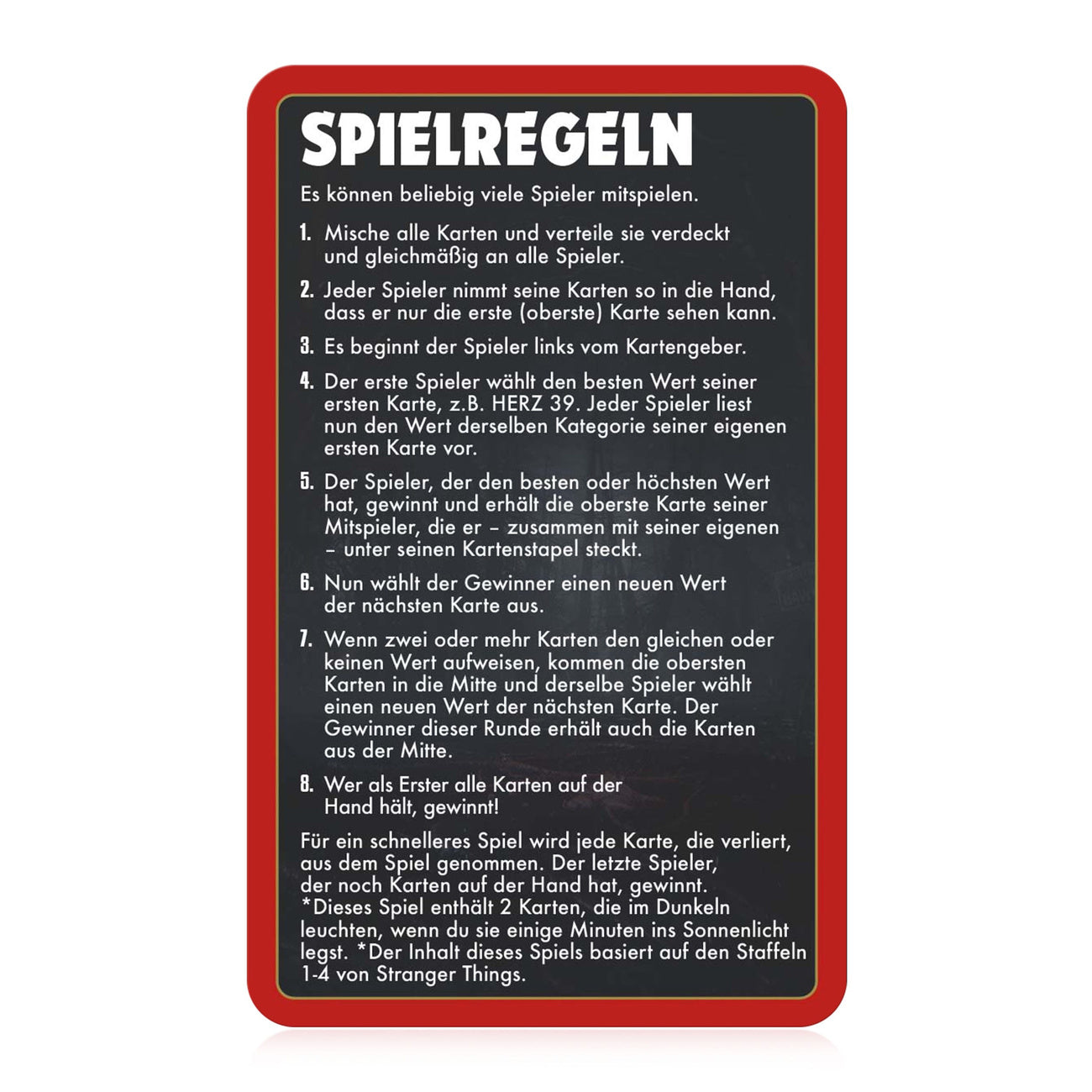 Product image Stranger Things Card Game Top Trumps Collectables