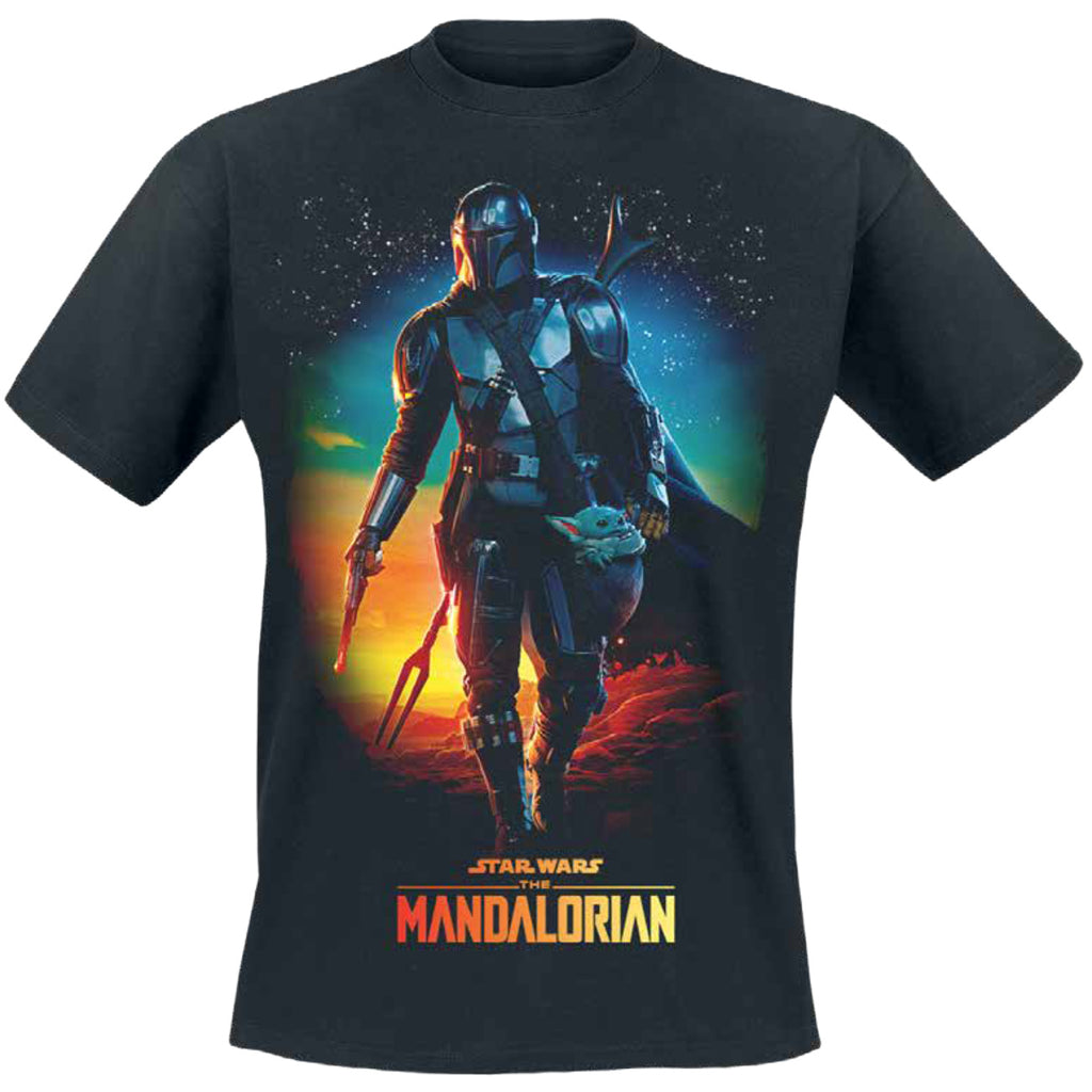 Product image Through The Galaxy T-Shirt Black – Star Wars The Mandalorian