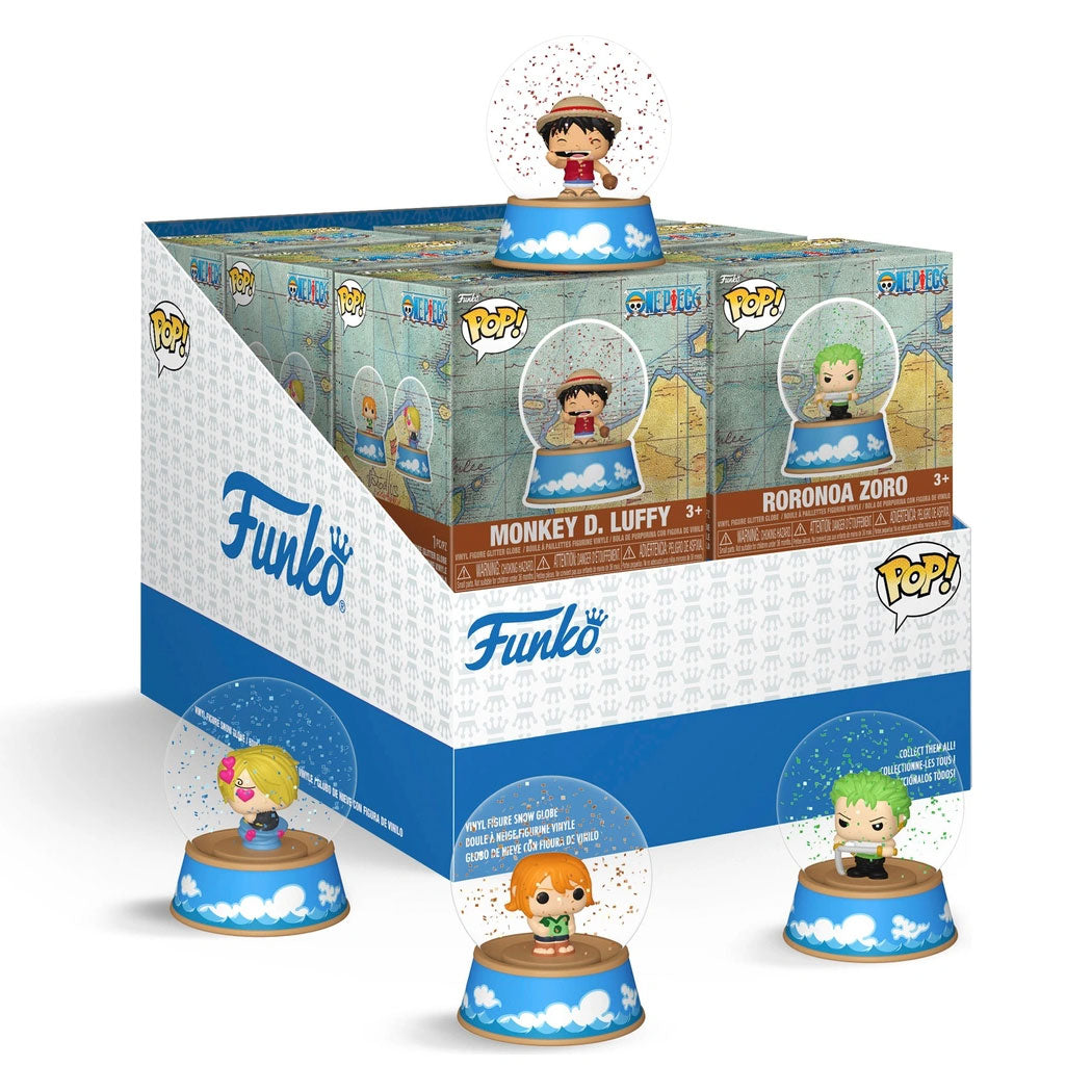 Product image One Piece - Funko Pop Mystery Glitter Snow Globe 12-Piece Display