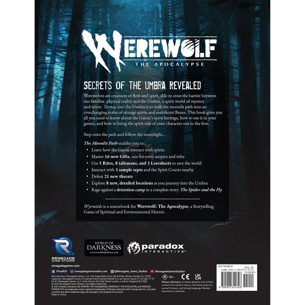 Product image Werewolf: The Apocalypse 5th Edition RPG Book The Moonlit