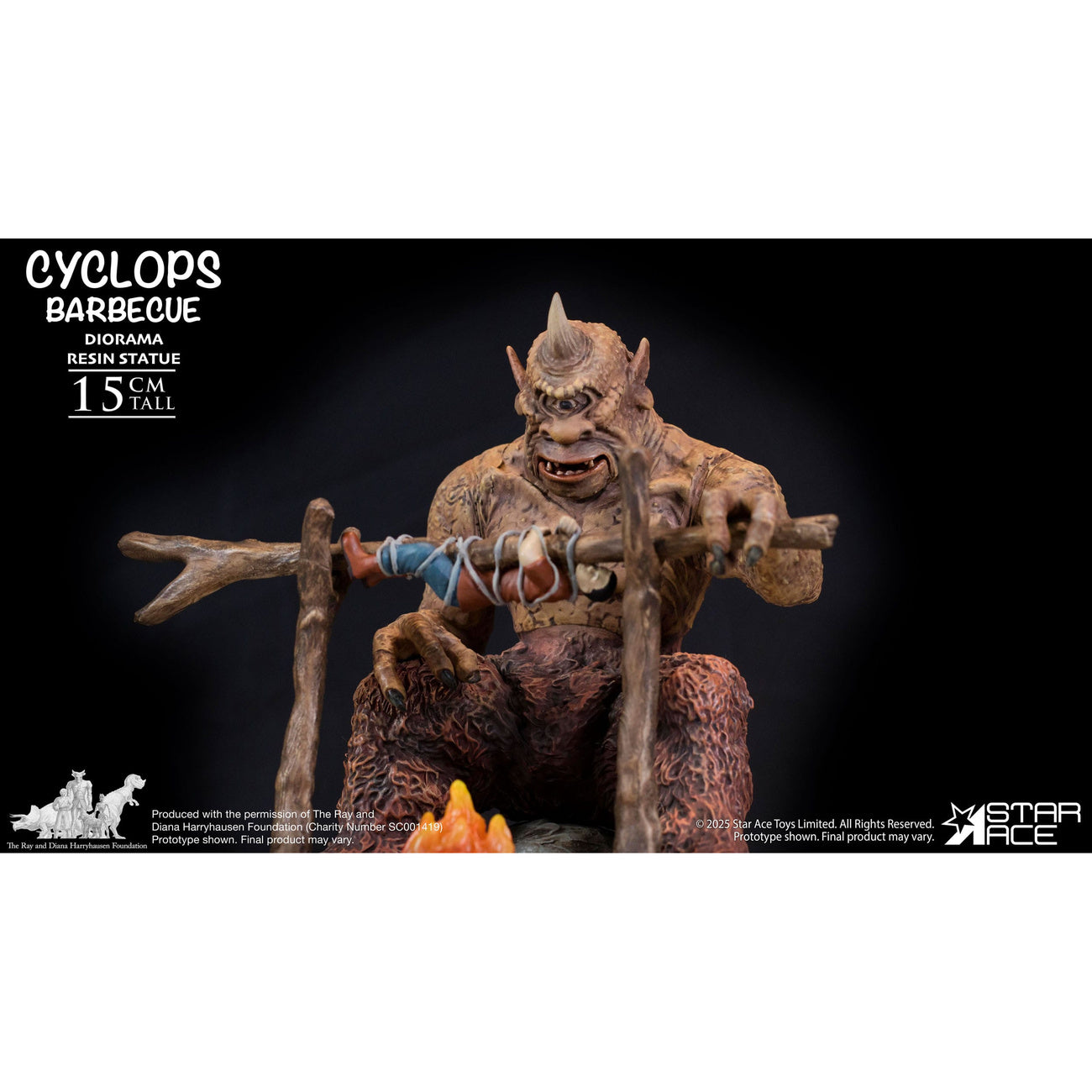 Product image Ray Harryhausen Diorama 1/8 Cyclops Barbecue Scene 17 cm