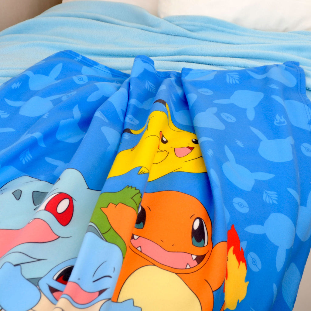 Product image Pokémon Flannel Fleece Blanket Starter Pokémon 130 x 160 cm