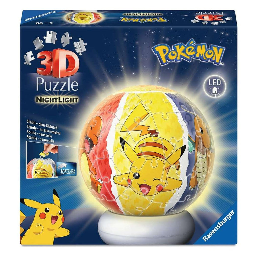 Product image Pokémon 3D Puzzle Ball Night Light (73 pieces)
