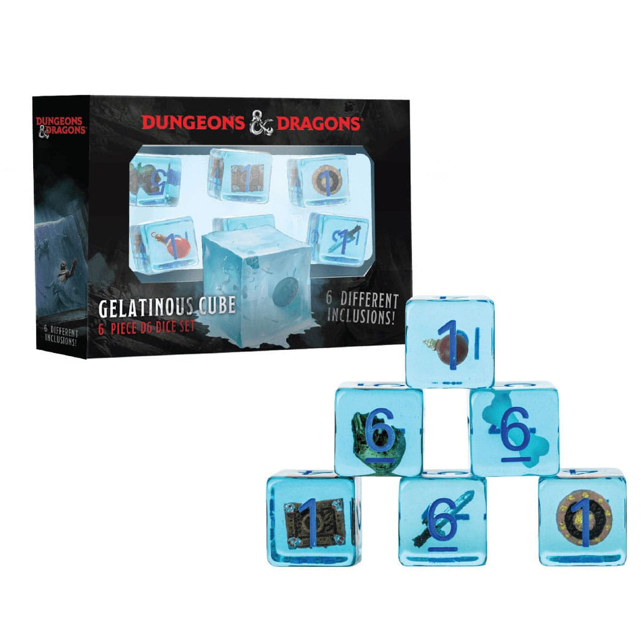 Product image Dungeons & Dragons Dice Set Gelatinous Cube (6)