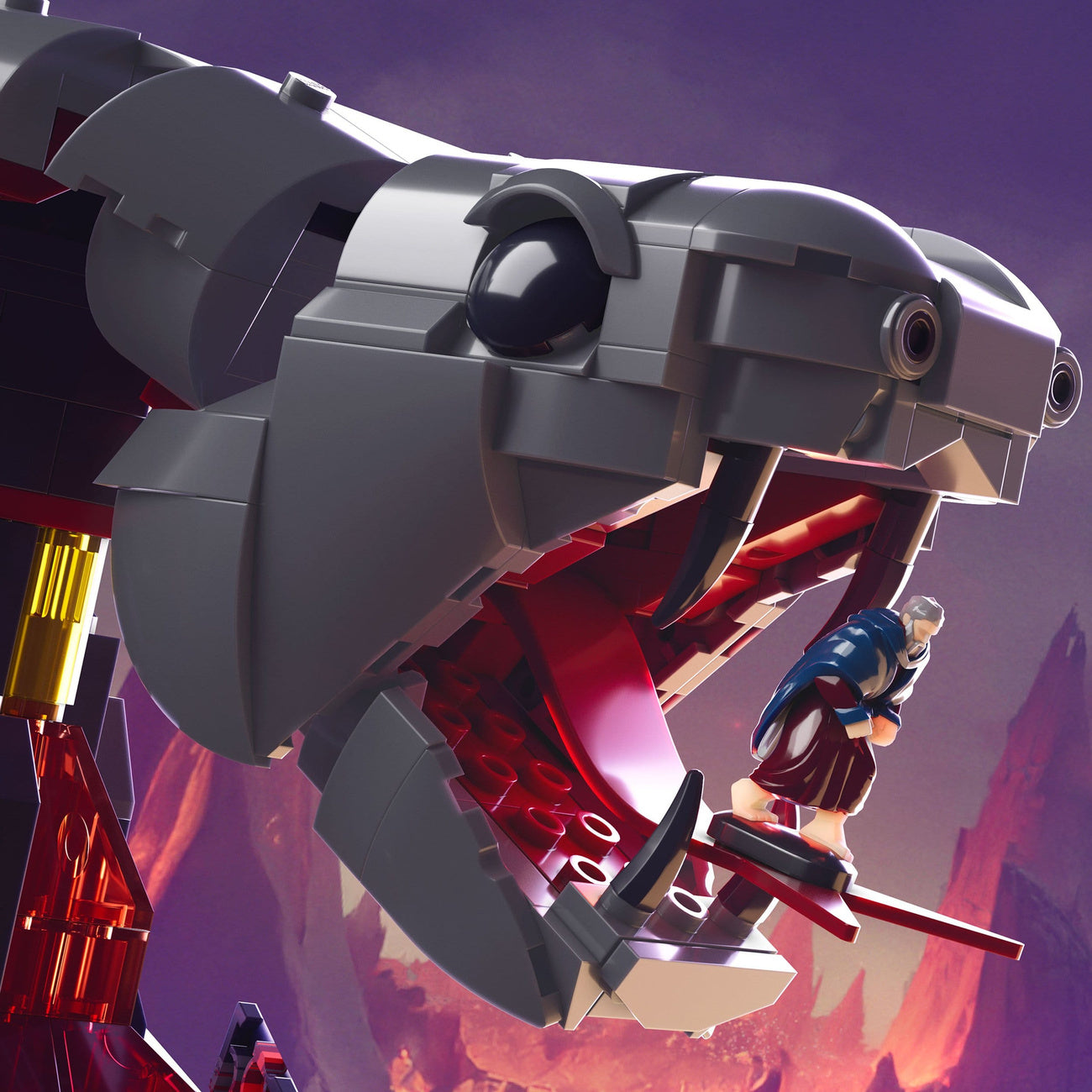 Product image Masters of the Universe Mattel Brick Shop Building Set Snake Mountain