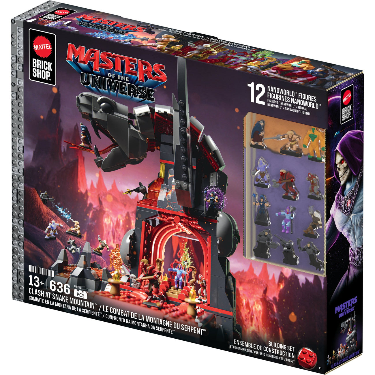 Product image Masters of the Universe Mattel Brick Shop Building Set Snake Mountain