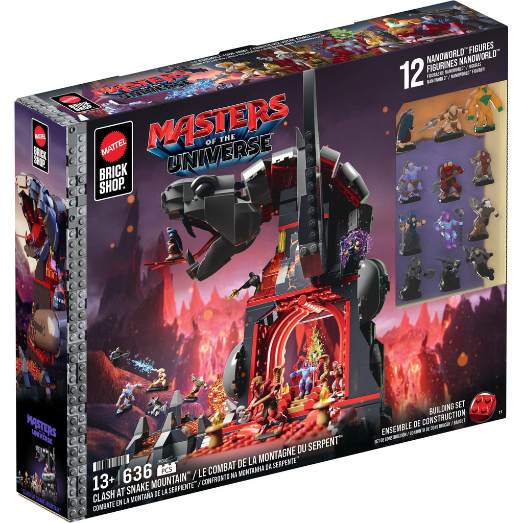 Product image Masters of the Universe Mattel Brick Shop Building Set Snake Mountain