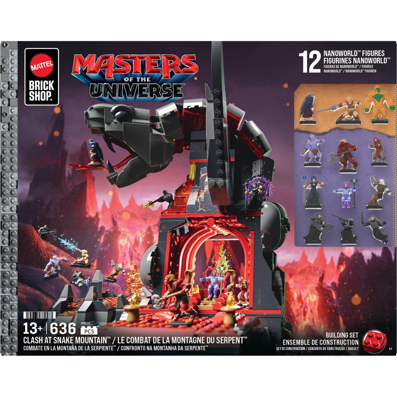 Product image Masters of the Universe Mattel Brick Shop Building Set Snake Mountain