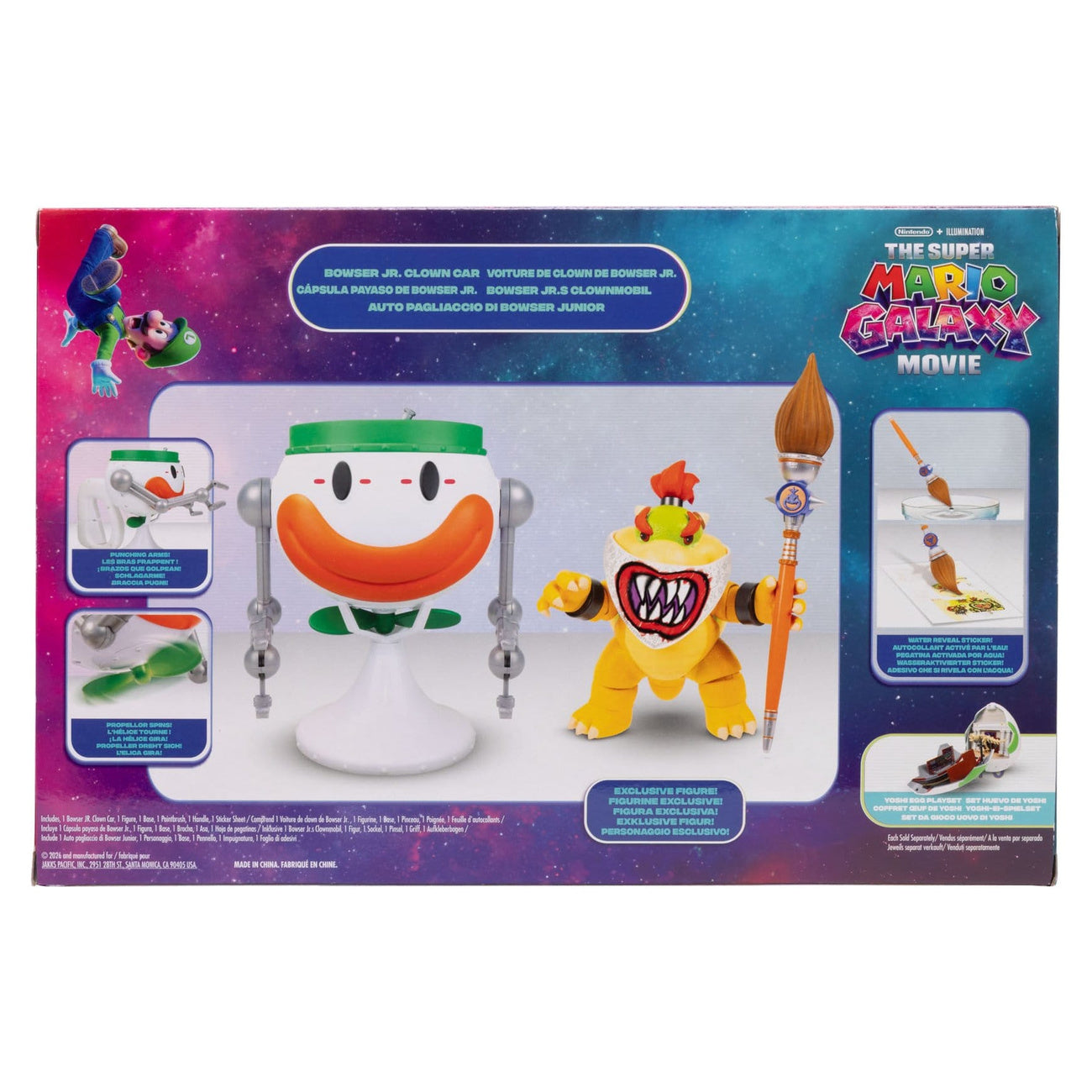 Product image The Super Mario Galaxy Movie Action Figure Bowser Jr. with Clown Car