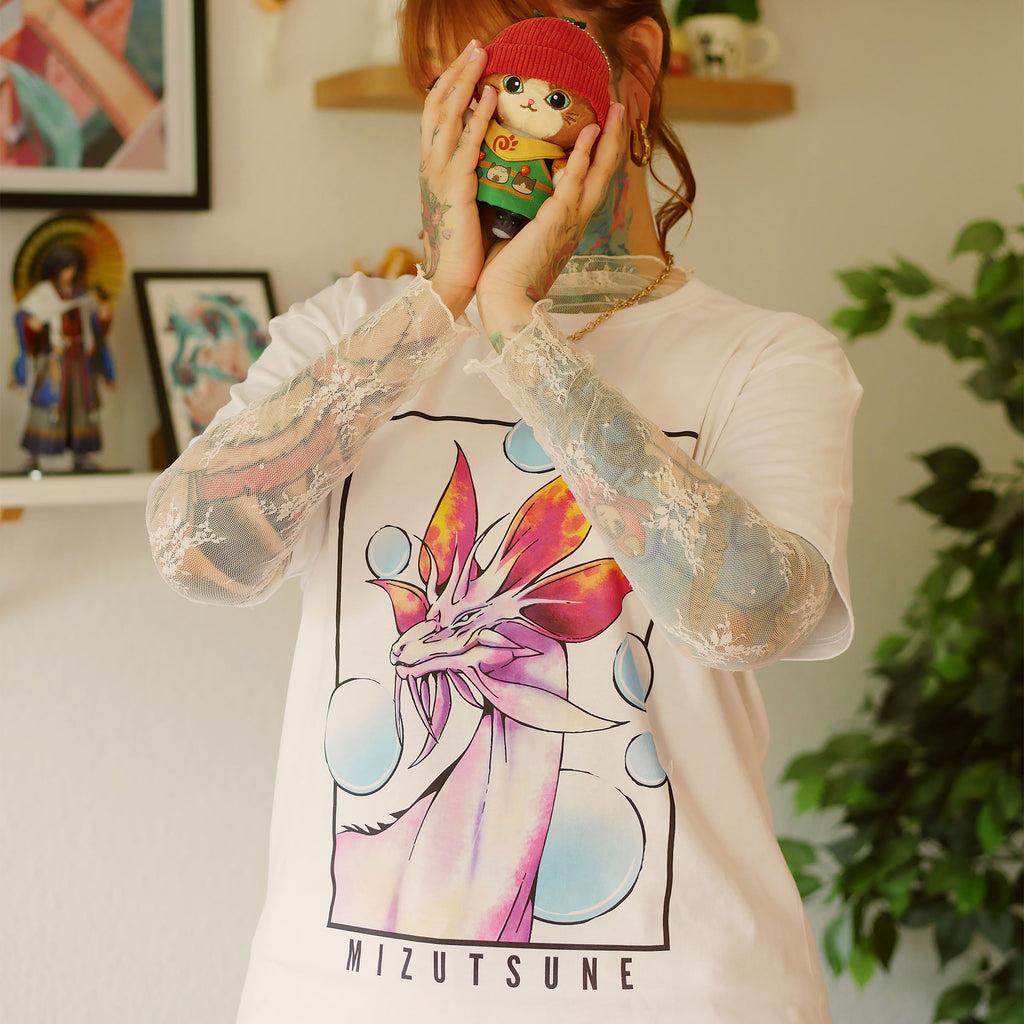Product image Mizutsune T-Shirt White Limited Edition for Monster Hunter Fans