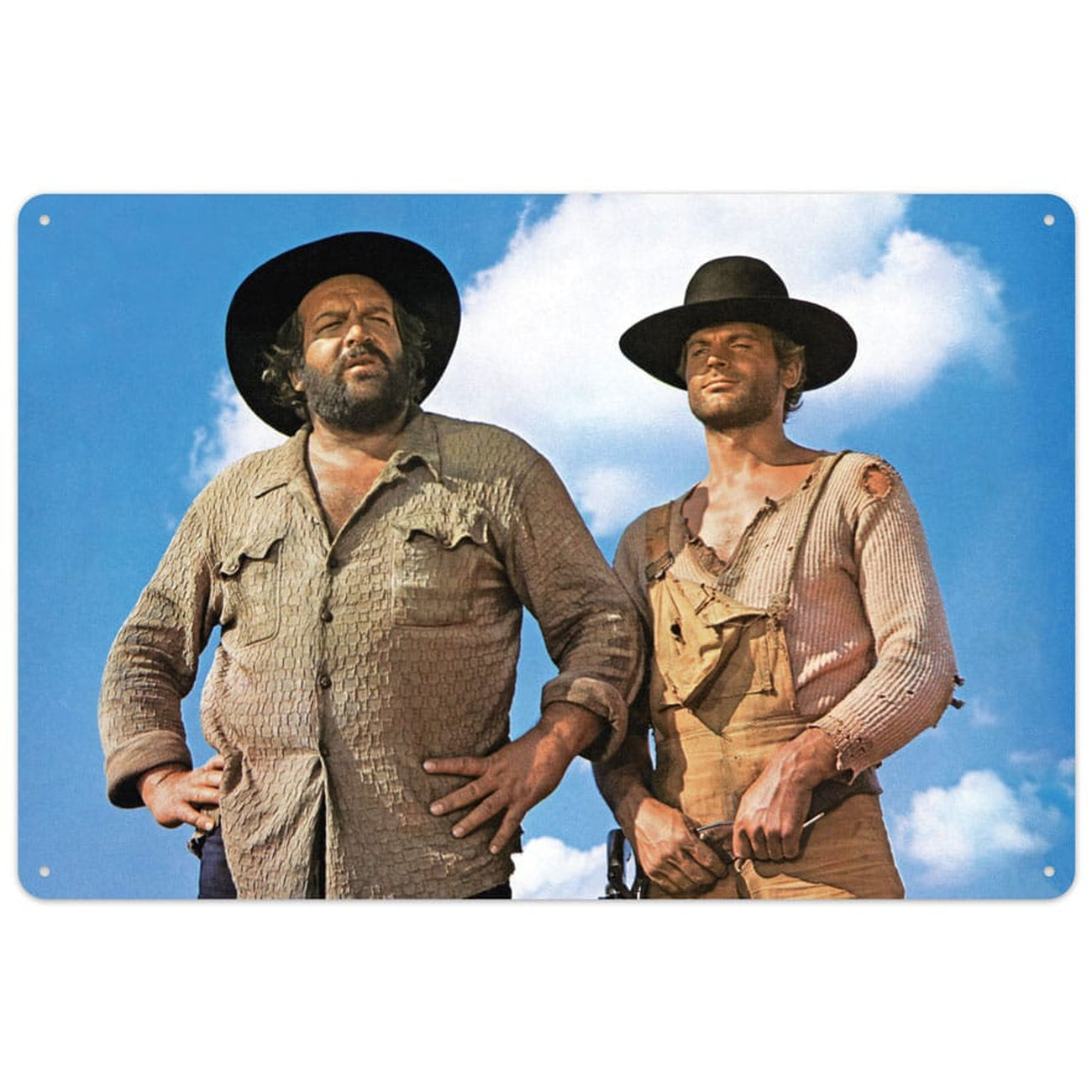 Product image Bud Spencer & Terence Hill Blue Sky Tin Sign 20 x