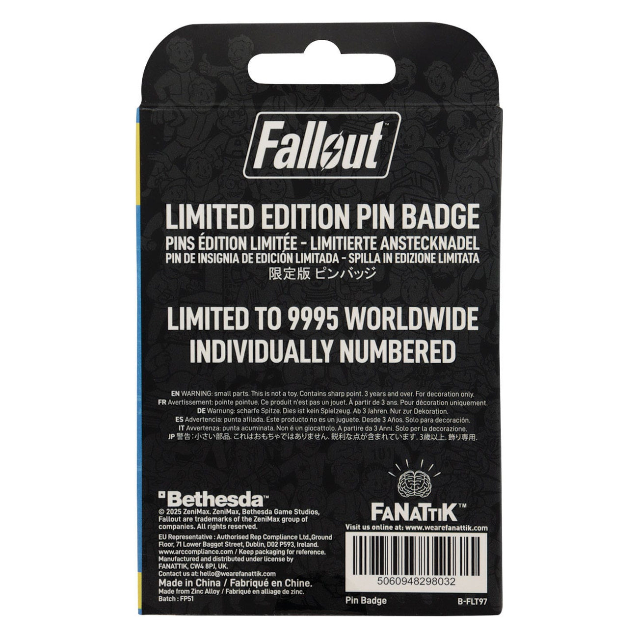 Product image Fallout Charisma Boy Pin Limited Edition