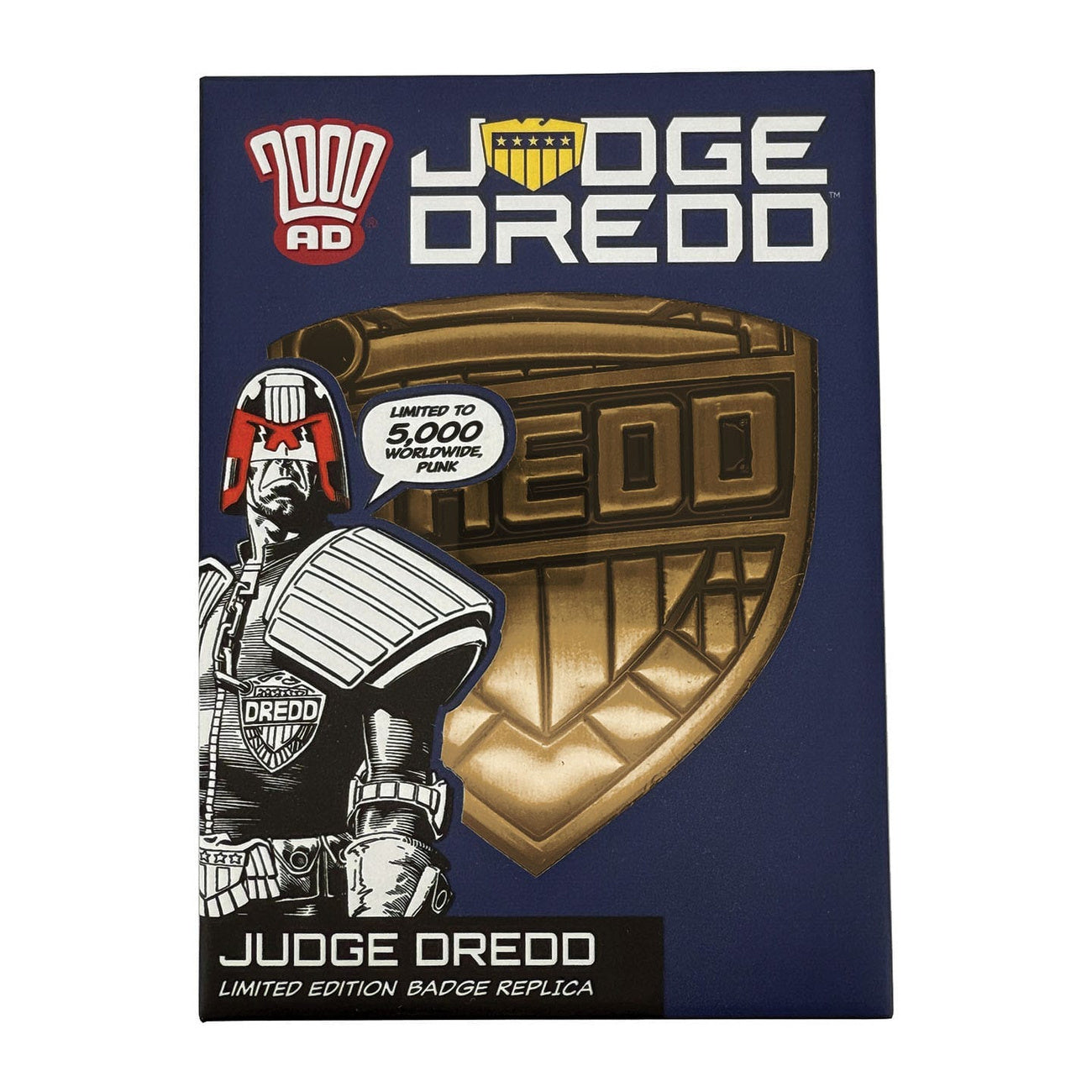 Product image 2000 AD Judge Dredd Badge Replica Limited Edition