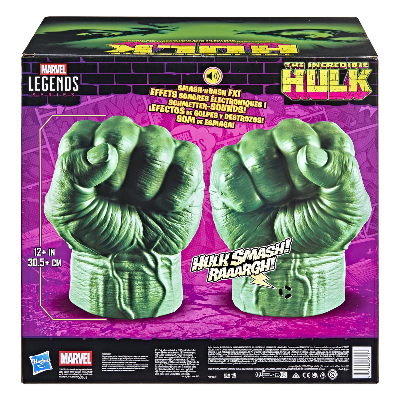 Product image The Incredible Hulk Marvel Legends Premium Roleplay Fists