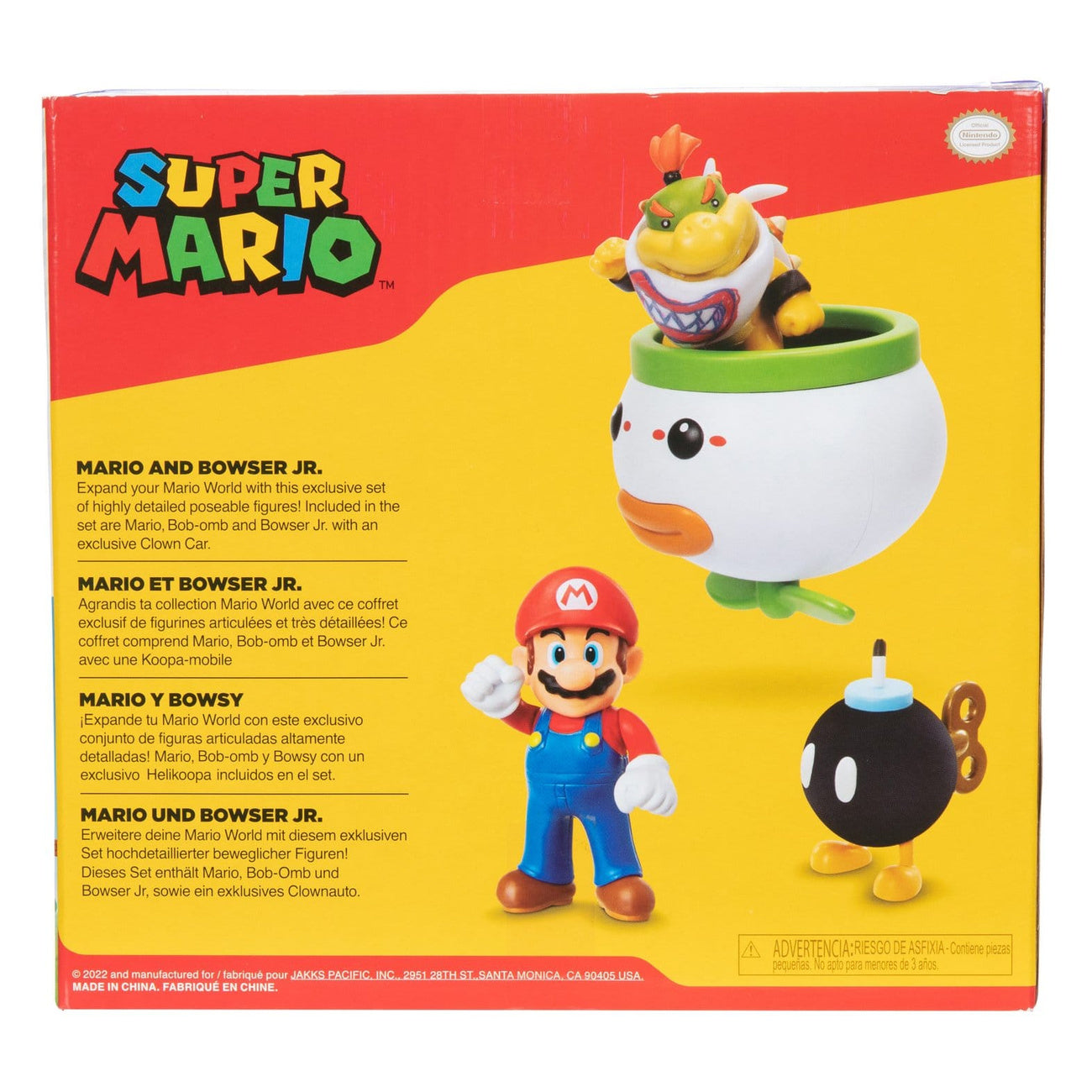 Product image World of Nintendo Mini Figures 2-Pack Mario and Bowser Jr.