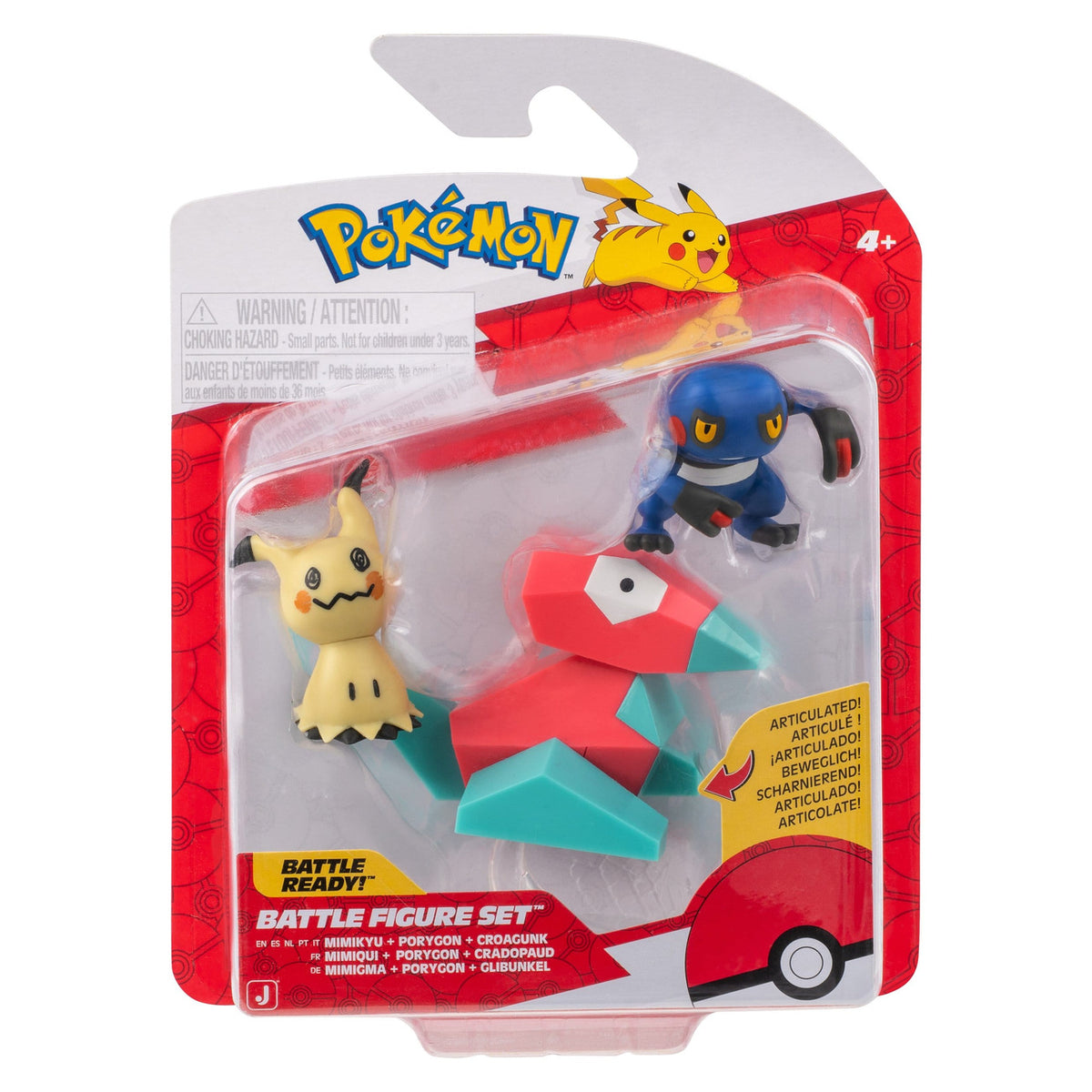 Produktbild Pokémon Battle Figure Actionfiguren 3er-Pack Mimigma,