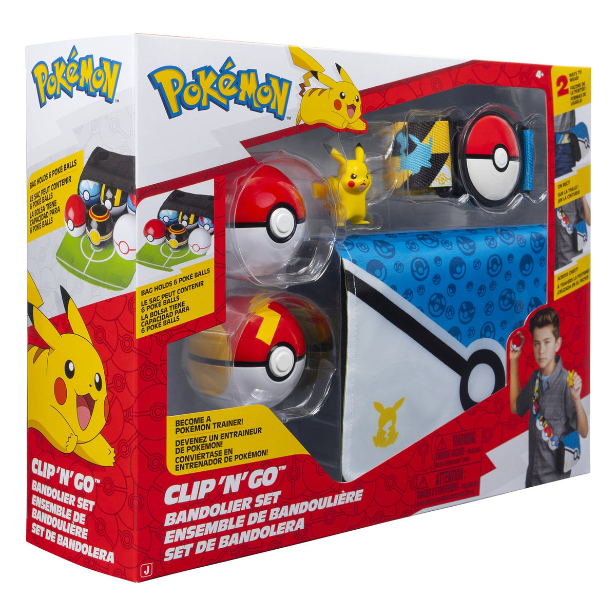 Produktbild Pokémon Clip 'n' Go Patronengurt-Set Pikachu