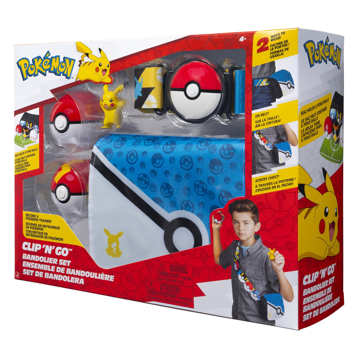 Produktbild Pokémon Clip 'n' Go Patronengurt-Set Pikachu