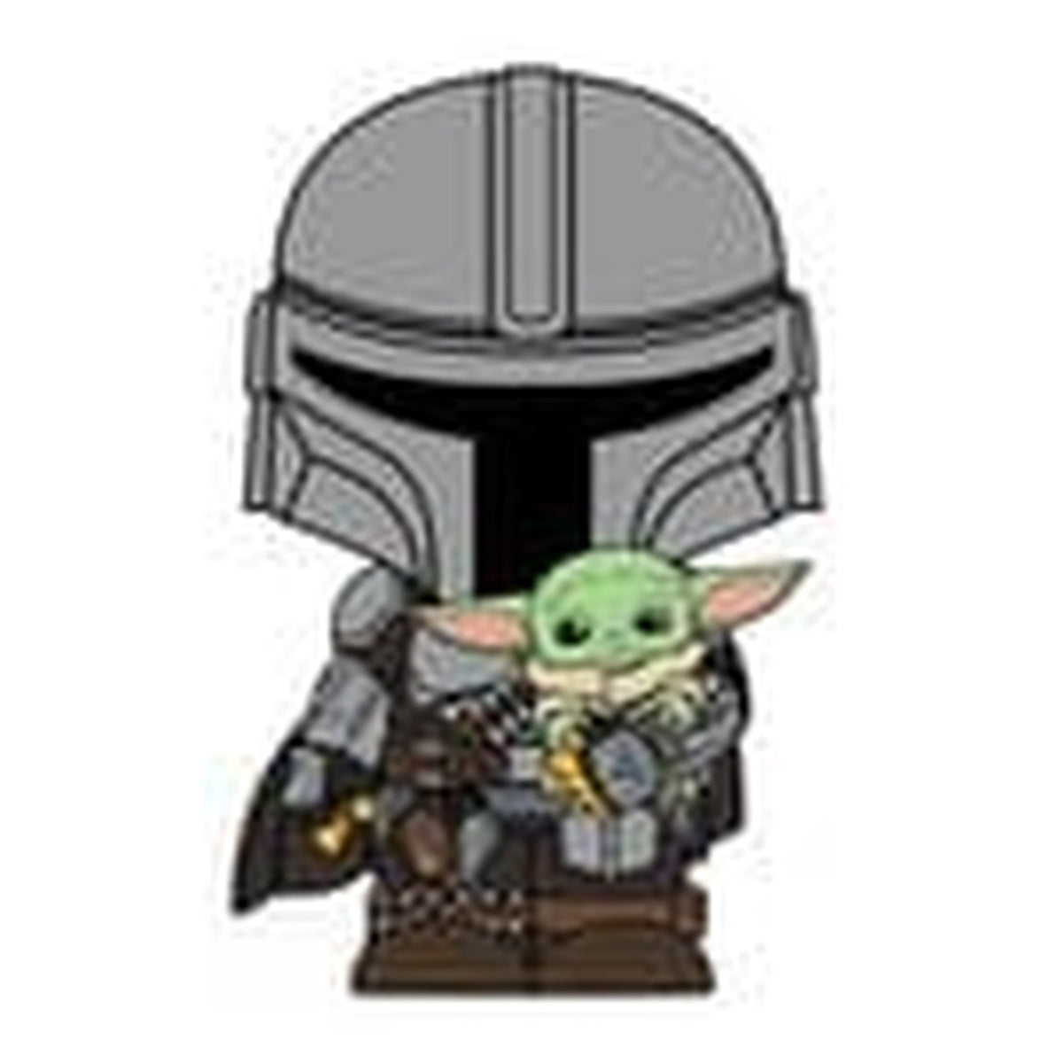 Produktbild The Mandalorian 3D PVC-Magnet The Mandalorian und Grogu
